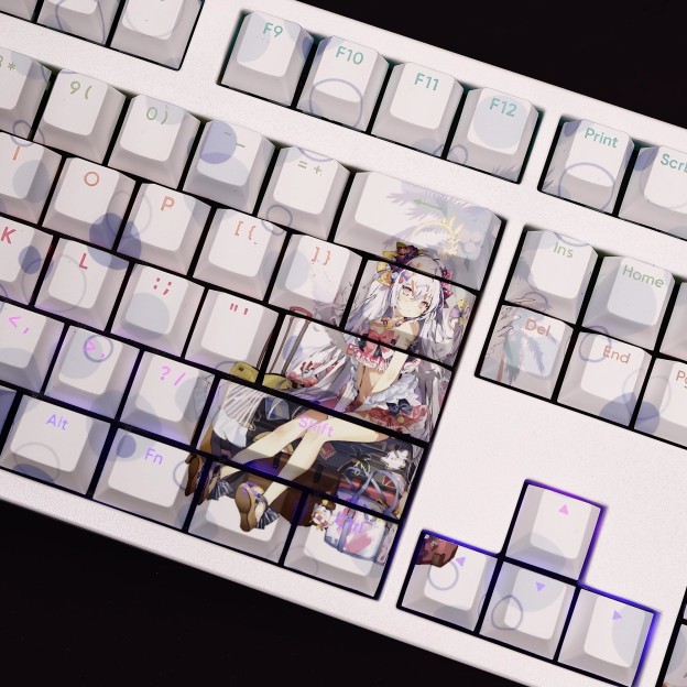 白洲梓泳裝透光RGB108鍵標準配列衛星軸鍵帽-GOODTOYSTUDIO