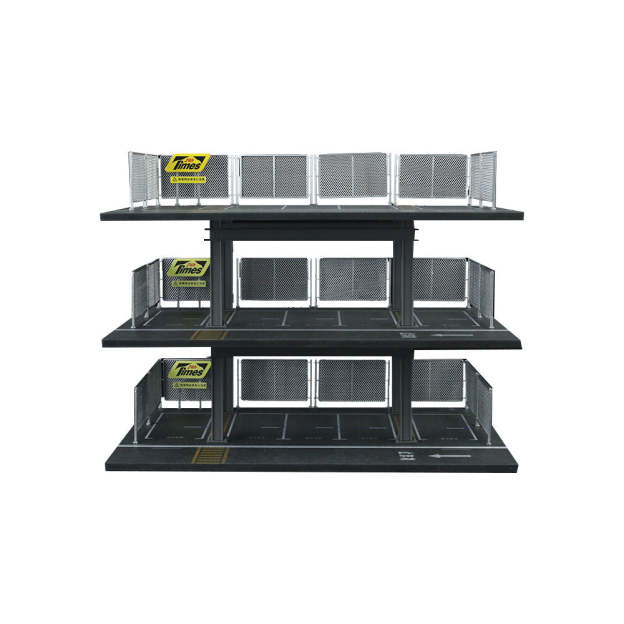 匯藝MoreArt1:64 三層停車場場景仿真模型 收藏禮品擺件-GOODTOYSTUDIO