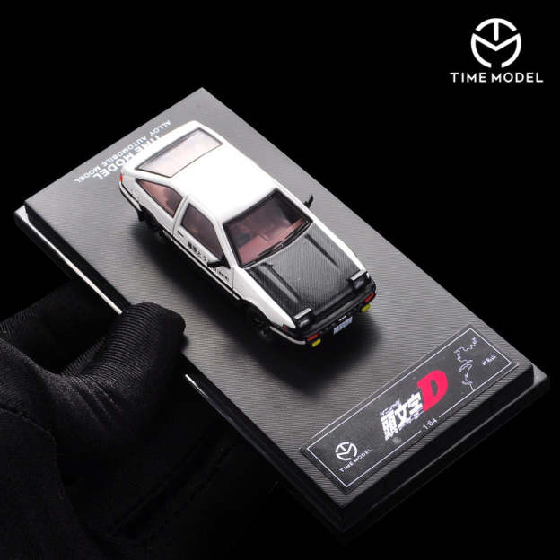 TM1:64豐田AE86頭文字D豆腐車仿真合金汽車模型擺件場景-GOODTOYSTUDIO
