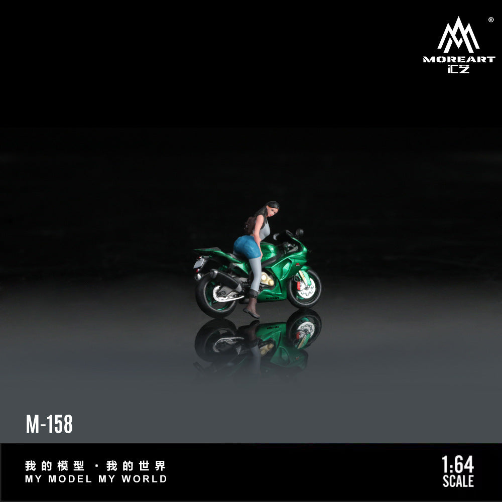 匯藝MoreArt1:64  鈴木綠魔摩托女郎人偶套裝樹脂模型