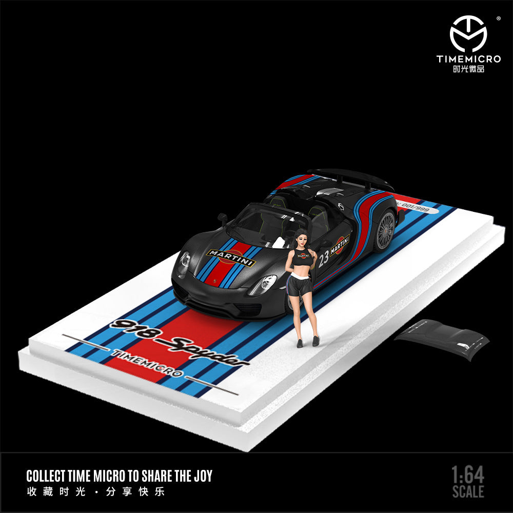 時光TimeMicro1:64  保時捷918馬天尼仿真合金汽車模型-GOODTOYSTUDIO