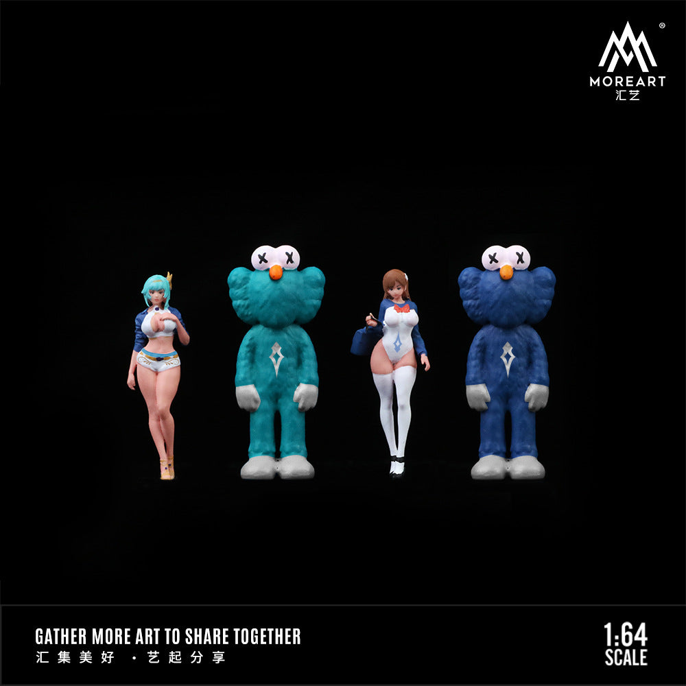 MoreArt1:64 甜蜜可愛少女人偶套裝樹脂模型-GOODTOYSTUDIO