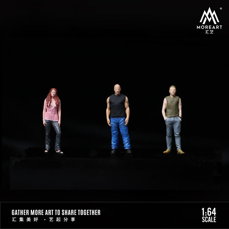 匯藝MoreArt1:64 速度與激情人偶A套裝 仿真模型 手辦 場景-GOODTOYSTUDIO