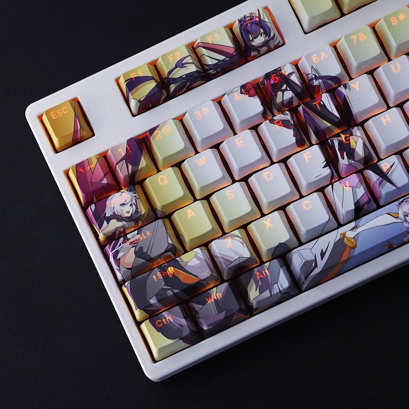 琪亞娜透光RGB108鍵標準配列衛星軸鍵帽-GOODTOYSTUDIO