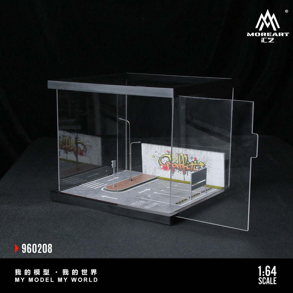 匯藝MoreArt1:64 街邊場景燈光拼裝系列08款仿真模型-GOODTOYSTUDIO