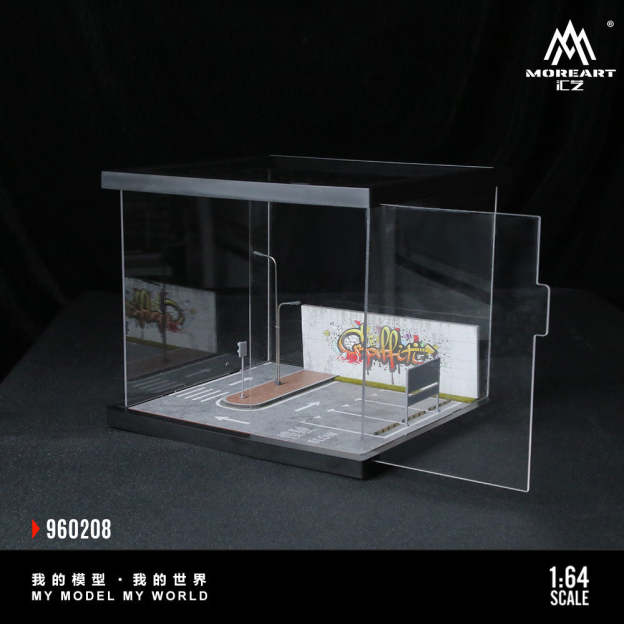 匯藝MoreArt1:64 街邊場景燈光拼裝系列08款仿真模型-GOODTOYSTUDIO