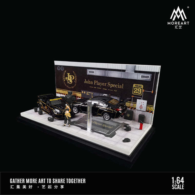 MoreArt1:64 尼桑和豐田 HKS 汽修車間場景模型-GOODTOYSTUDIO