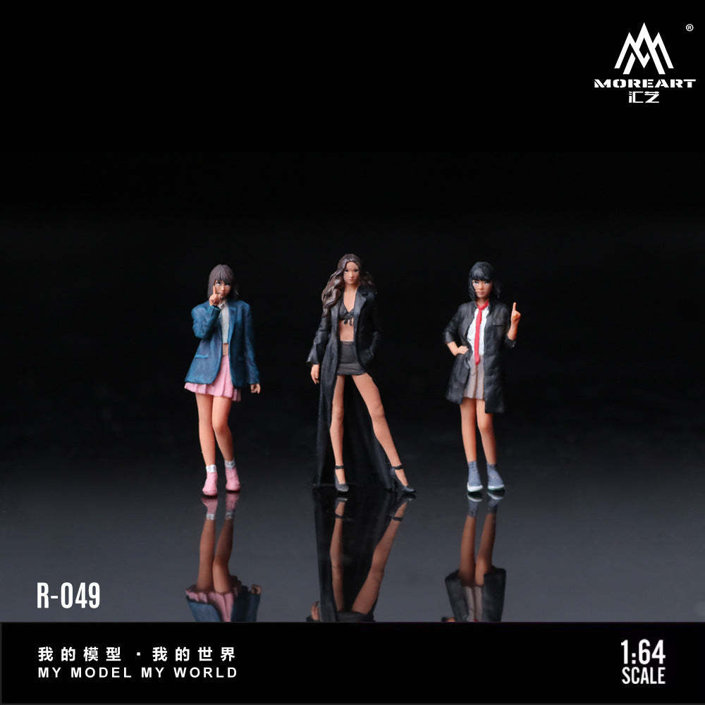 MoreArt1:64 風衣靚女人偶套裝 仿真樹脂模型-GOODTOYSTUDIO