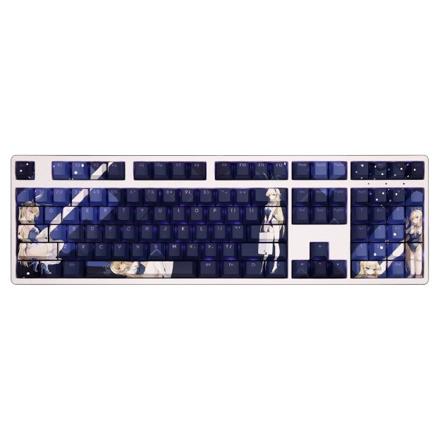 飛鳥馬時兔女郎透光RGB108鍵標準配列衛星軸鍵帽-GOODTOYSTUDIO