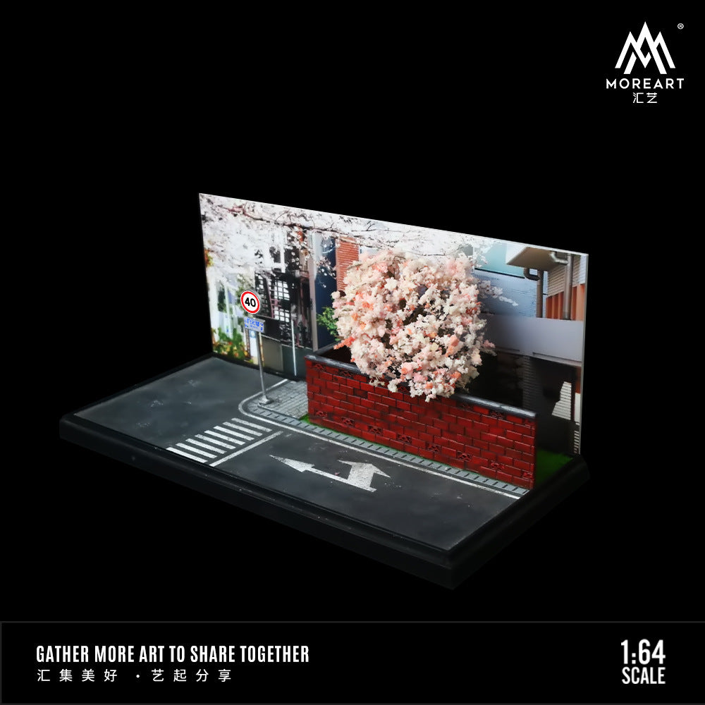 MoreArt1:64 櫻花街道手工場景模型-GOODTOYSTUDIO