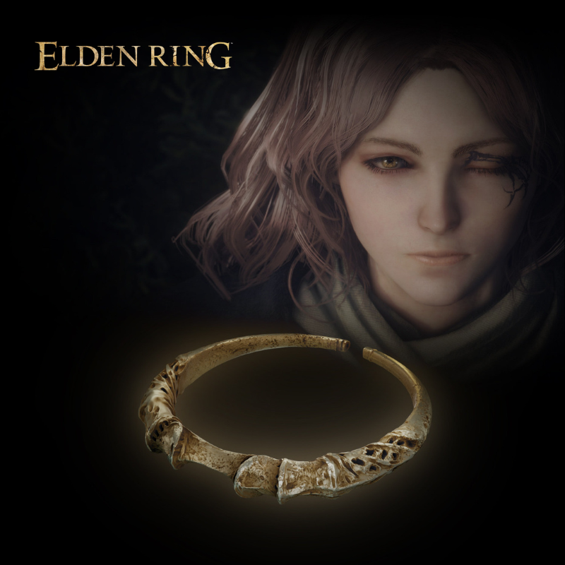 艾爾登法環 梅琳娜靈馬哨笛戒指｜銅銀質感吊墜・Elden Ring 遊戲收藏飾品