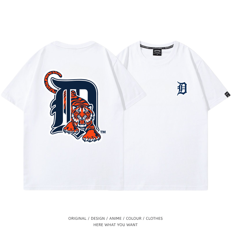 底特律老虎 Detroit Tigers 印花T恤｜短袖休閒上衣・棒球風穿搭