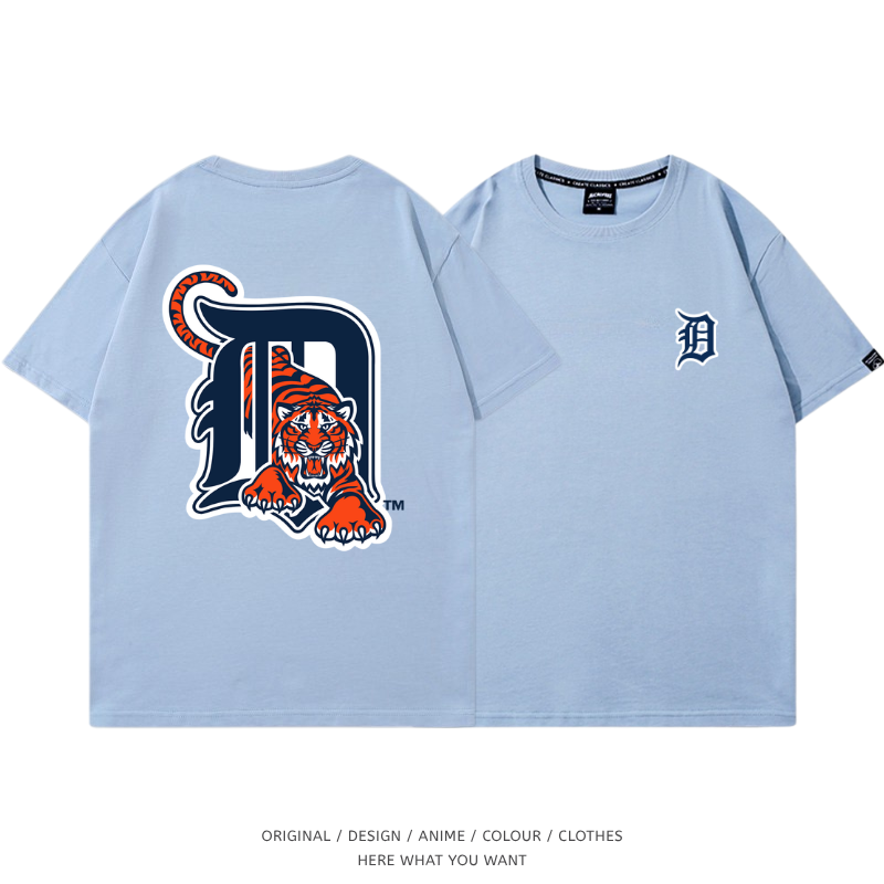 底特律老虎 Detroit Tigers 印花T恤｜短袖休閒上衣・棒球風穿搭