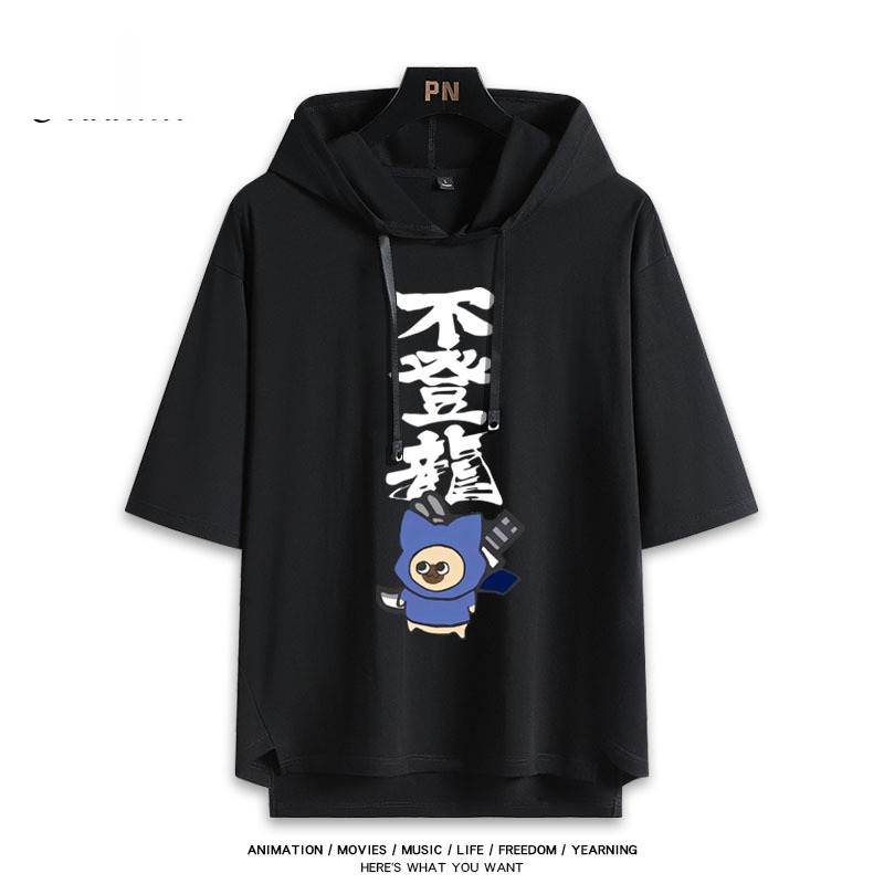 魔物獵人 艾露貓 連帽短袖T恤-GOODTOYSTUDIO