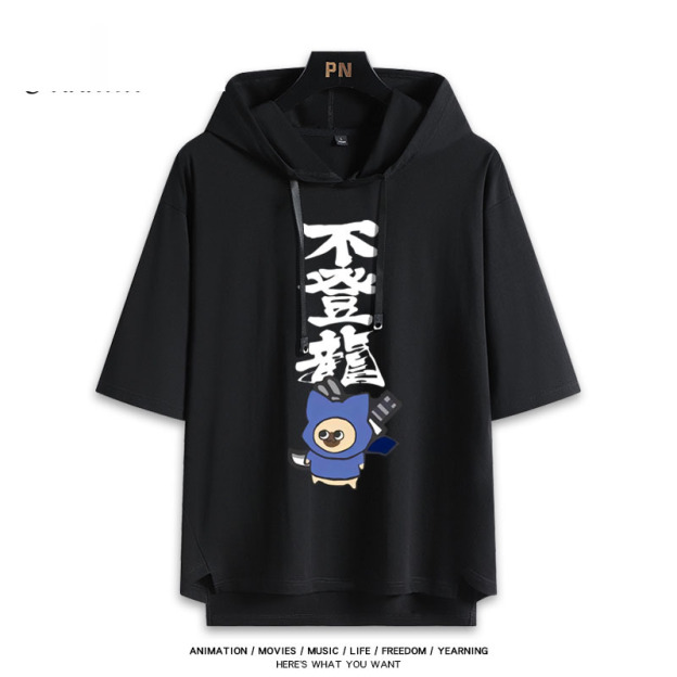 魔物獵人 艾露貓 連帽短袖T恤-GOODTOYSTUDIO