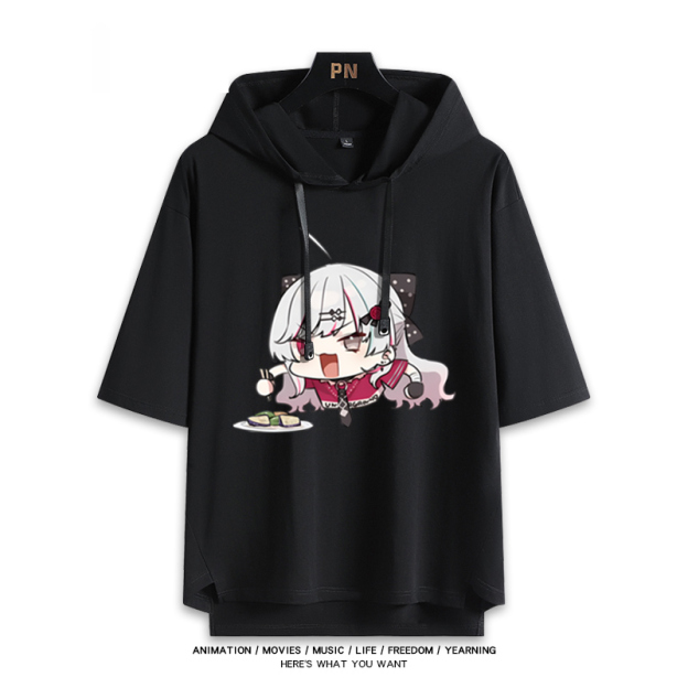 彩虹社 Vtuber 石神望 連帽短袖T恤-GOODTOYSTUDIO