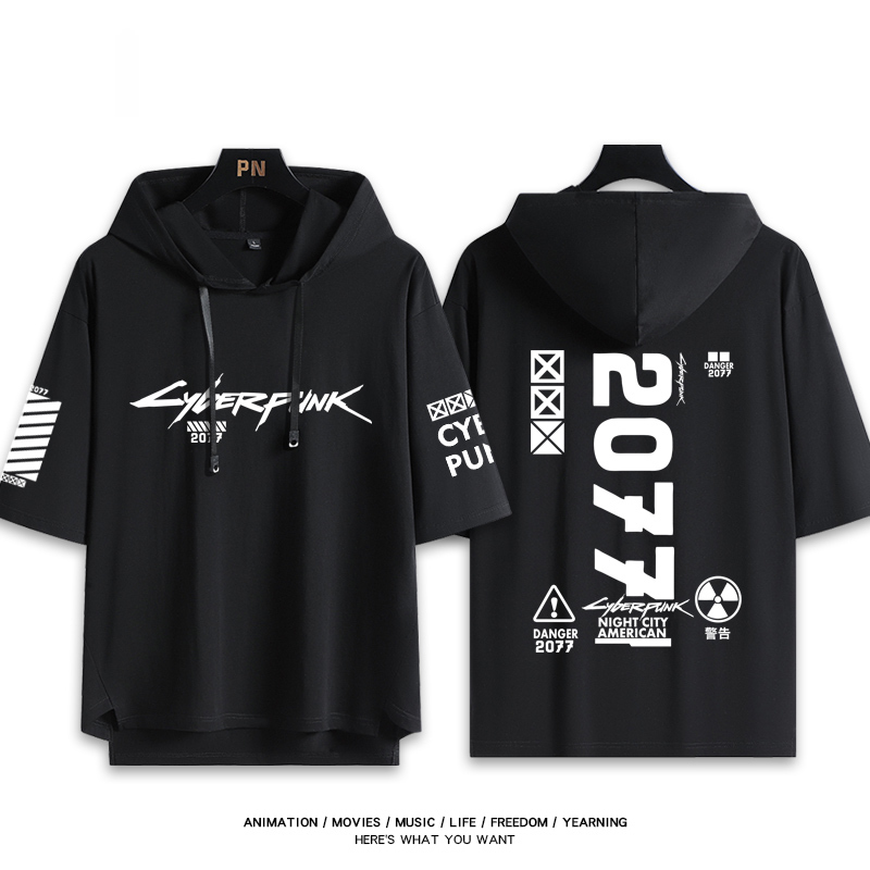 電馭叛客 連帽短袖T恤-GOODTOYSTUDIO