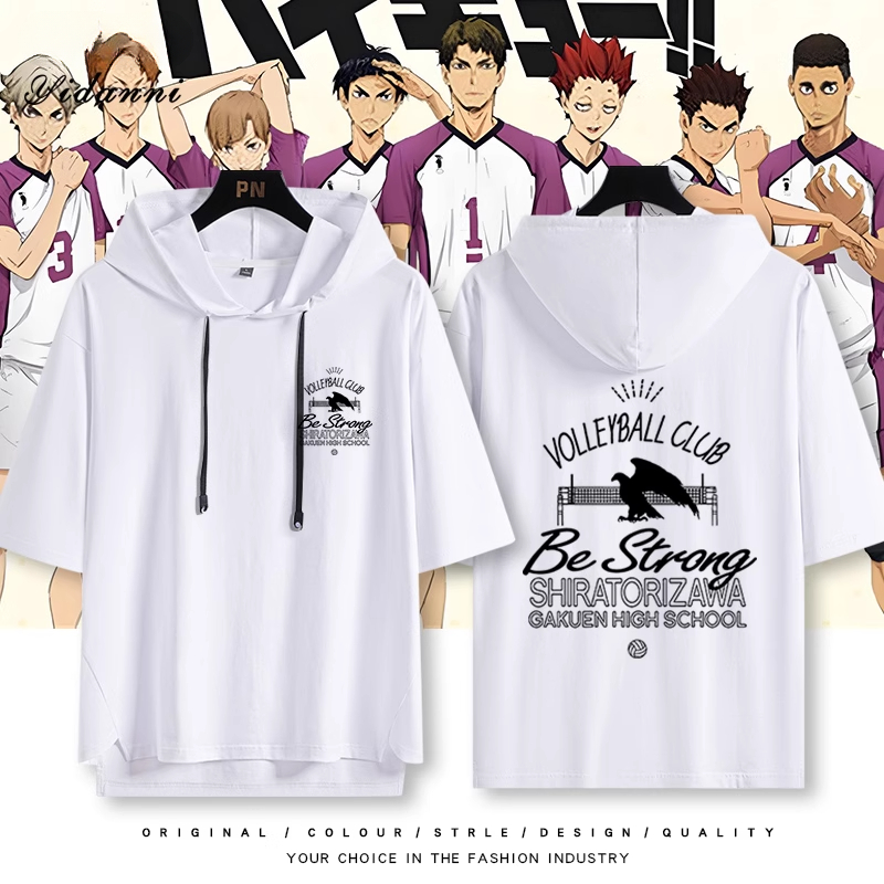 排球少年 連帽短袖T恤-GOODTOYSTUDIO