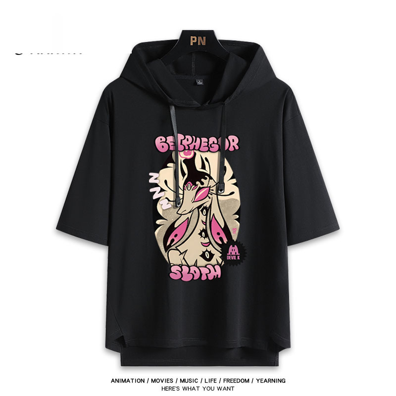 極惡老大 Helluva Boss 連帽短袖T恤-GOODTOYSTUDIO