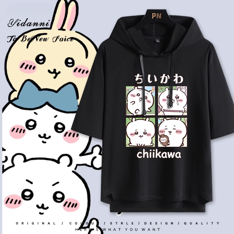 chiikawa吉伊卡哇烏薩奇 連帽短袖T恤-GOODTOYSTUDIO