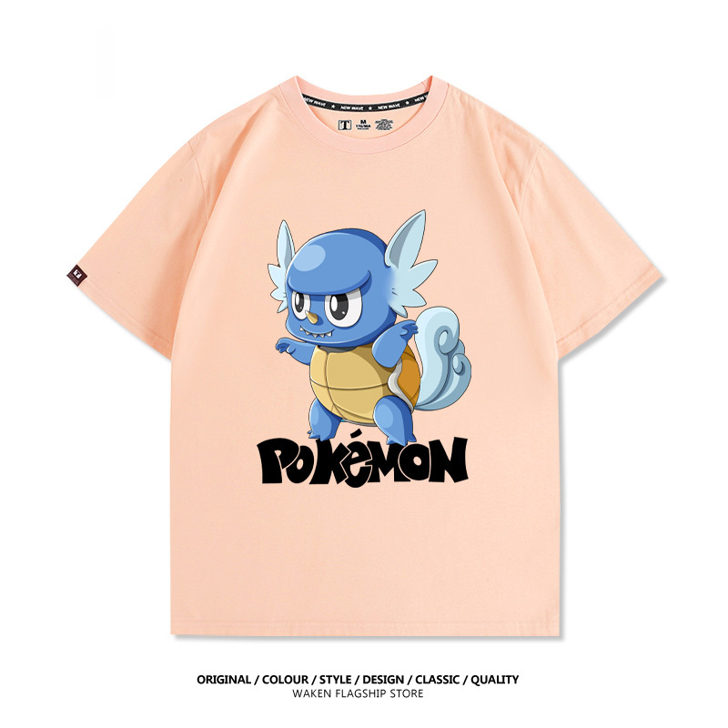 LabubuX寶可夢 印花T恤