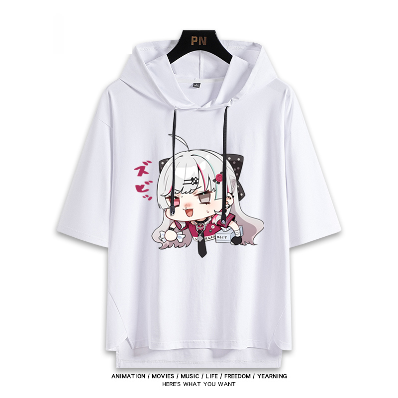彩虹社 Vtuber 石神望 連帽短袖T恤-GOODTOYSTUDIO