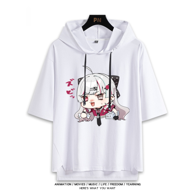 彩虹社 Vtuber 石神望 連帽短袖T恤-GOODTOYSTUDIO