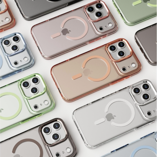 適用iPhone17系列 多巴胺透色金屬磁吸手機殼-GOODTOYSTUDIO