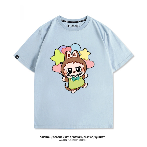 Labubu周邊卡通 印花T恤
