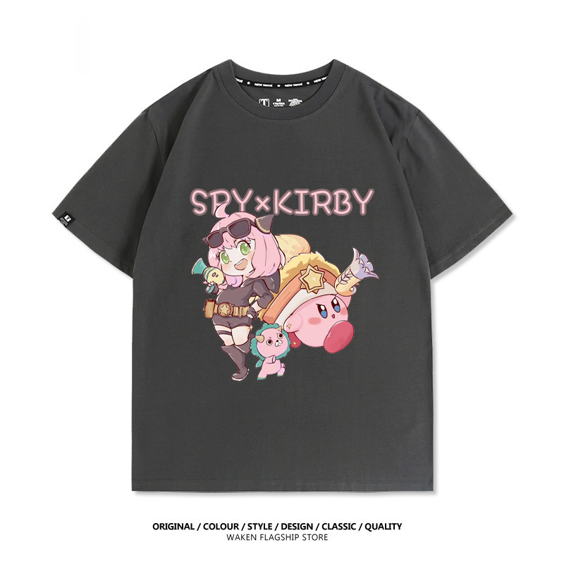 星之卡比X安妮亞 印花T恤-GOODTOYSTUDIO