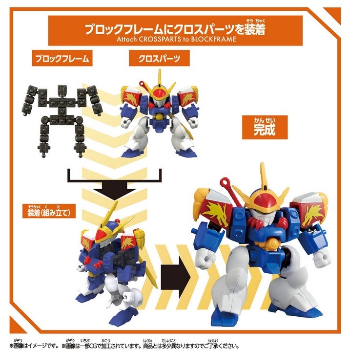 萬代 Block Cross 神龍鬥士模型 | 魔神英雄傳 龍神丸麒麟丸拼裝模型-GOODTOYSTUDIO