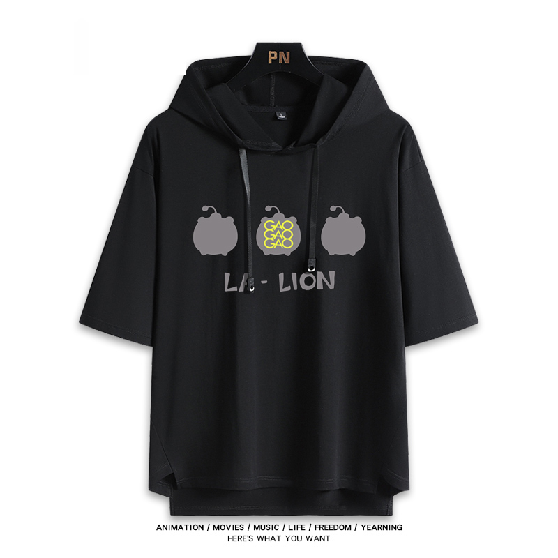 Vtuber HOLOLIVE 連帽短袖T恤 獅白牡丹 獅白ぼたん ShishiroBotan