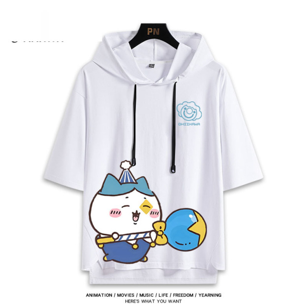 Chiikawa 忘本 連帽短袖T恤