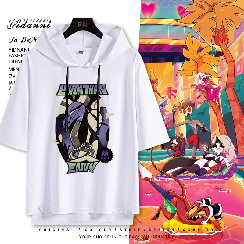 極惡老大 Helluva Boss 連帽短袖T恤