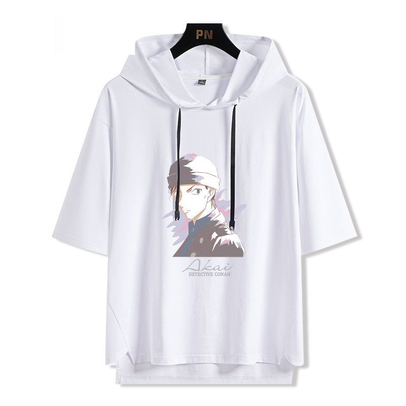 名偵探柯南 連帽短袖T恤-GOODTOYSTUDIO