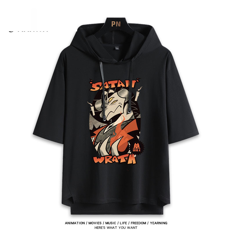 極惡老大 Helluva Boss 連帽短袖T恤-GOODTOYSTUDIO