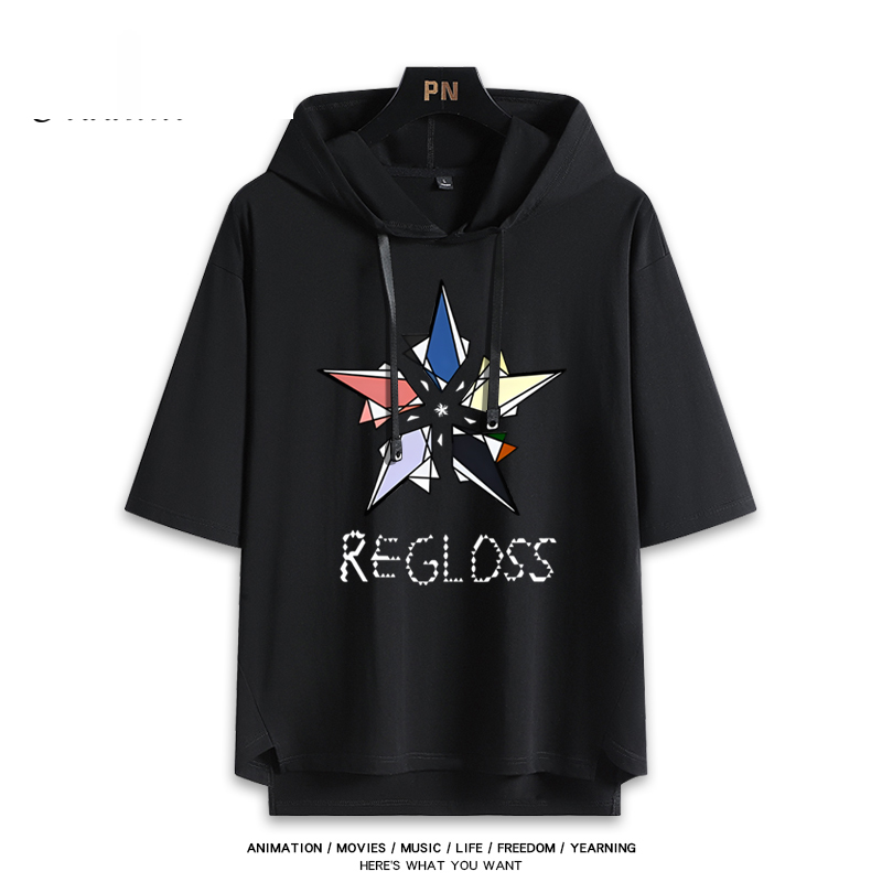 虛擬主播ReGLOSS樂團組合 連帽短袖T恤-GOODTOYSTUDIO