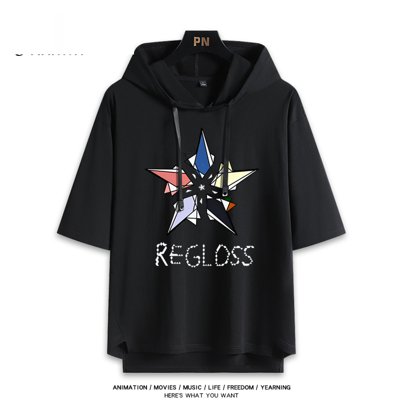 虛擬主播ReGLOSS樂團組合 連帽短袖T恤-GOODTOYSTUDIO