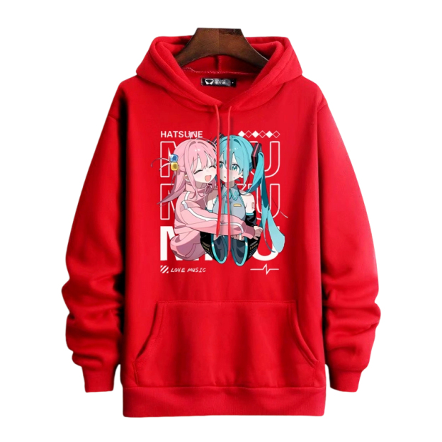 孤獨搖滾 X 初音未來 聯名衛衣2025秋冬新款 親子情侶裝連帽衛衣