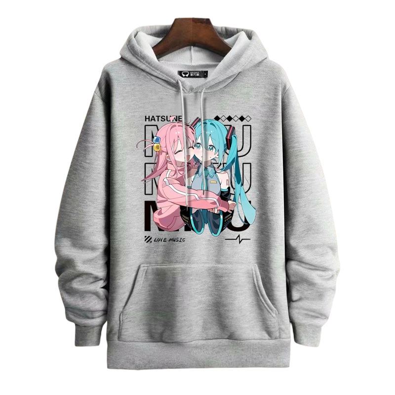 孤獨搖滾 X 初音未來 聯名衛衣2025秋冬新款 親子情侶裝連帽衛衣