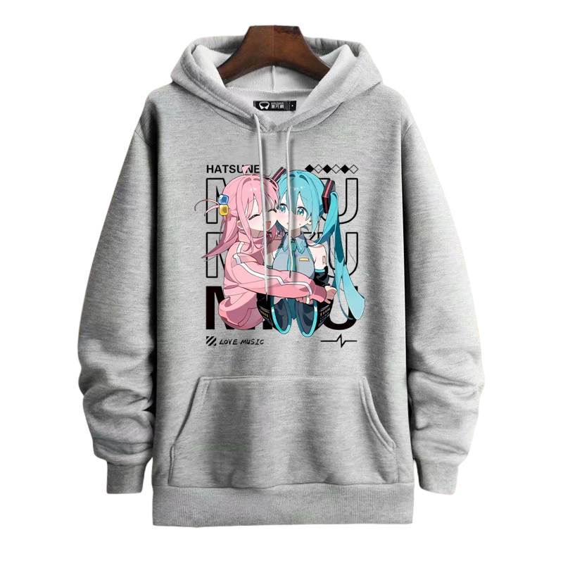 孤獨搖滾 X 初音未來 聯名衛衣2025秋冬新款 親子情侶裝連帽衛衣