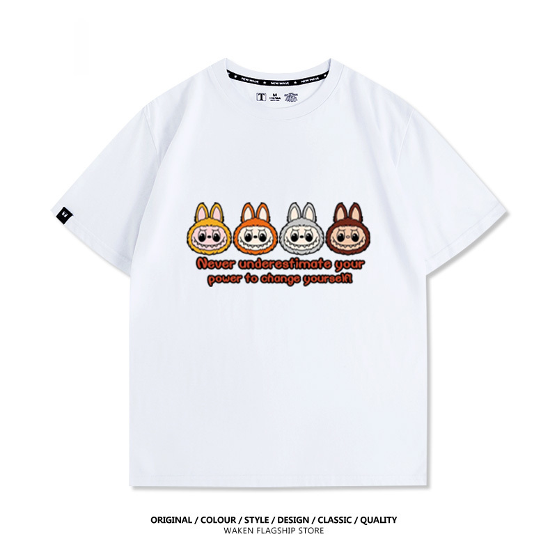 Labubu可愛卡通 印花T恤-GOODTOYSTUDIO