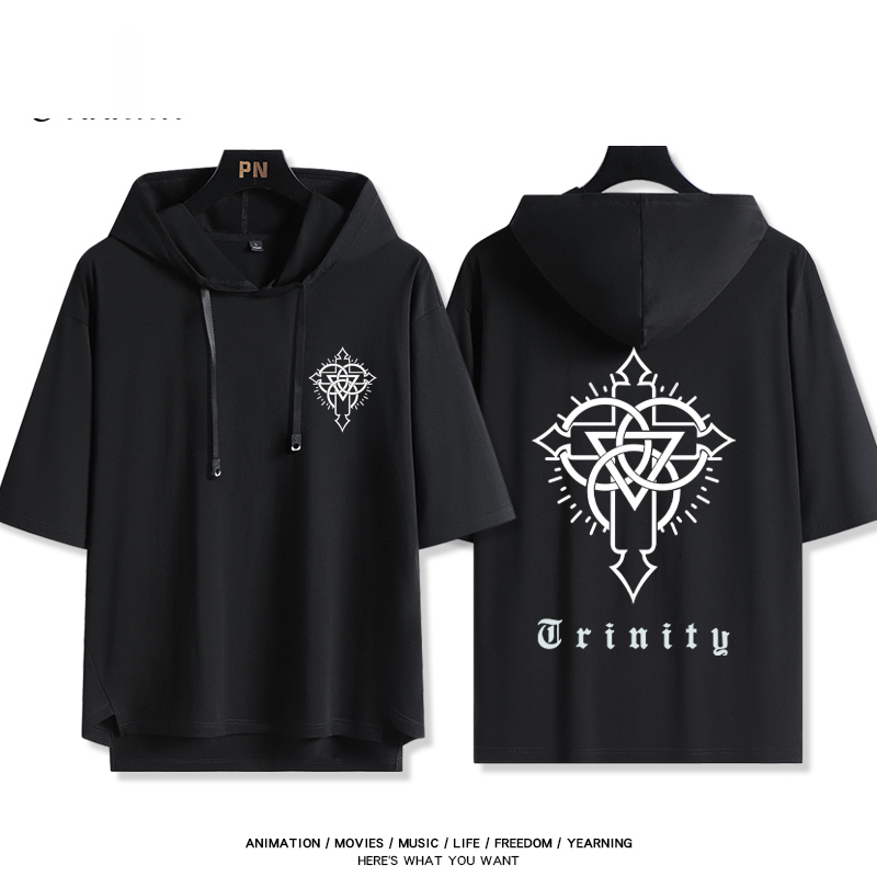 碧藍 連帽短袖T恤-GOODTOYSTUDIO