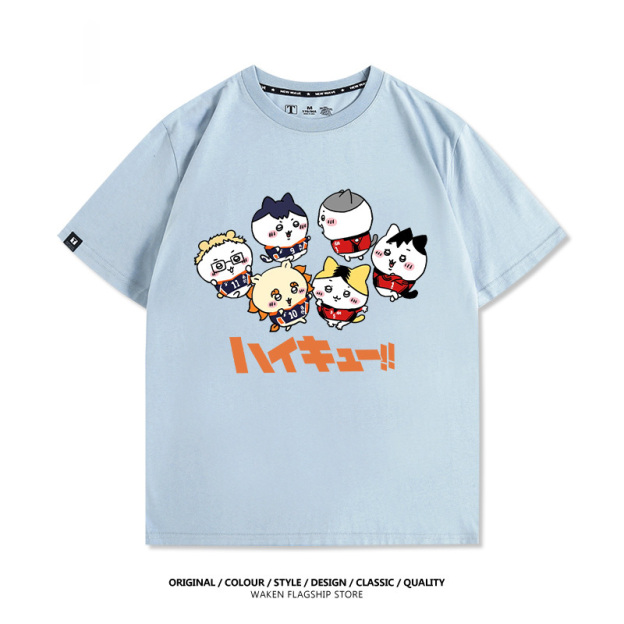 排球少年Xchiikawa 印花T恤-GOODTOYSTUDIO