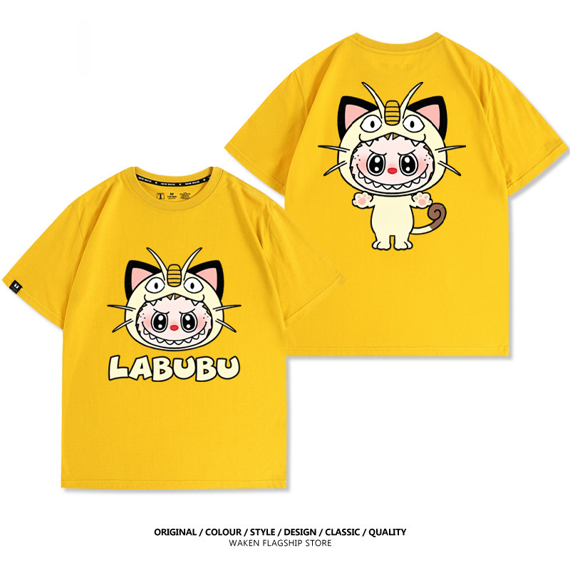 LabubuX寶可夢 印花T恤-GOODTOYSTUDIO