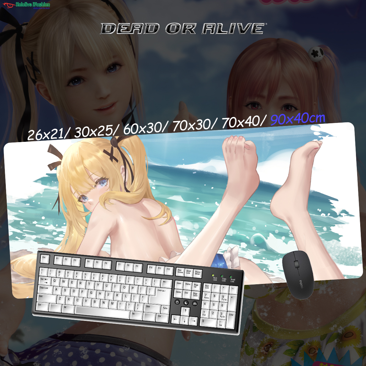 生死格鬥系列 超大鎖邊主題桌墊 布質滑鼠墊