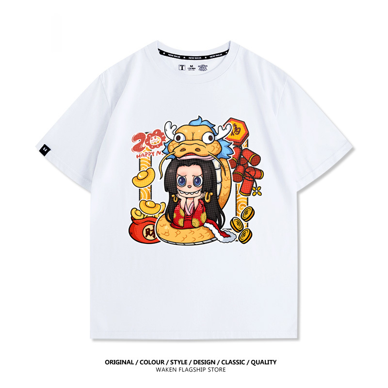 LabubuX航海王 印花T恤-GOODTOYSTUDIO