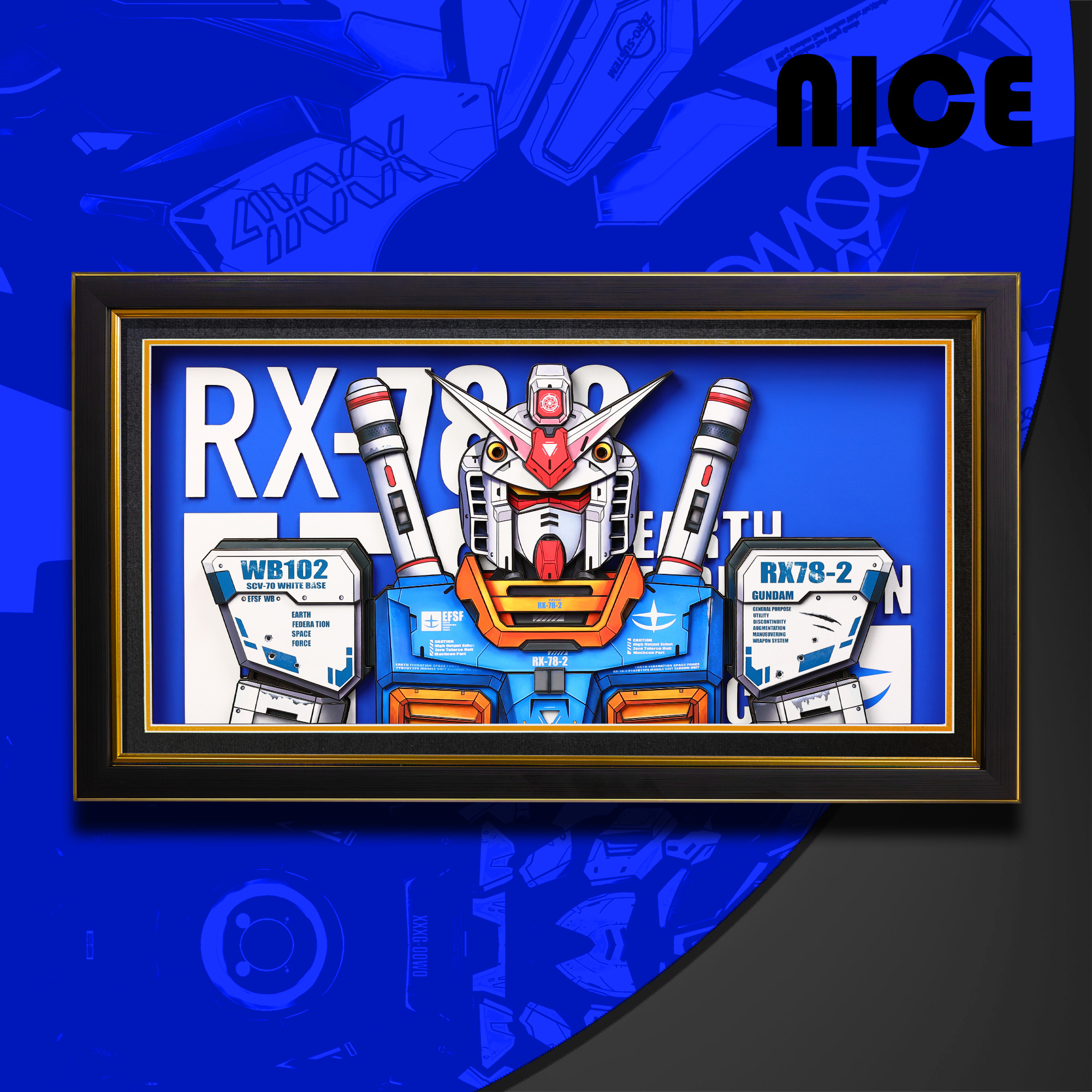 機動戰士鋼彈 3D立體畫-GOODTOYSTUDIO