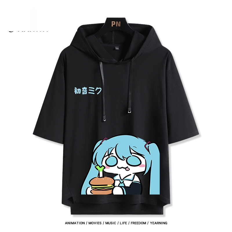 初音miku 連帽短袖T恤-GOODTOYSTUDIO