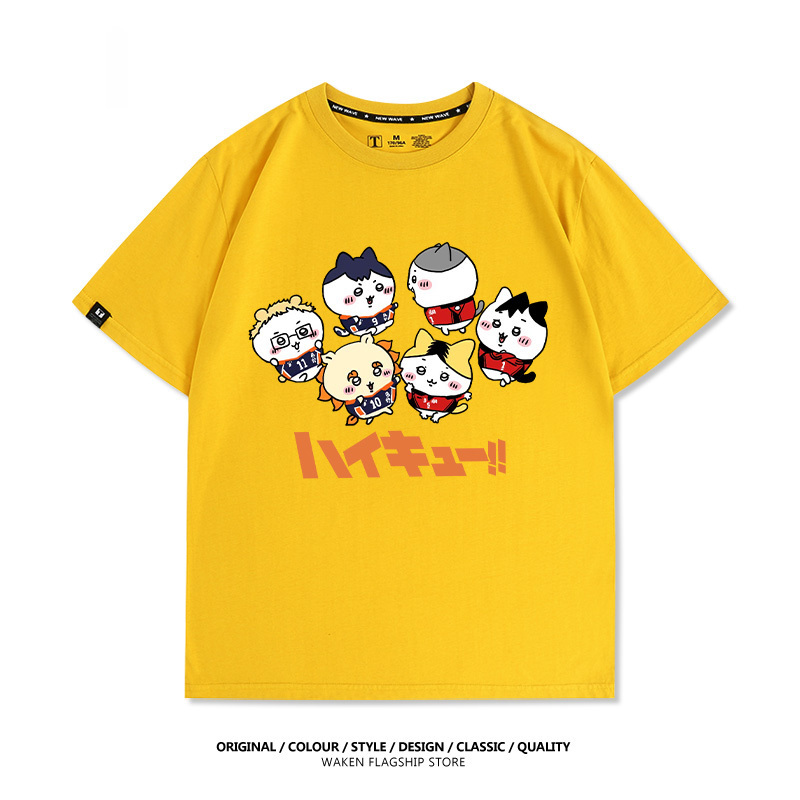 排球少年Xchiikawa 印花T恤-GOODTOYSTUDIO